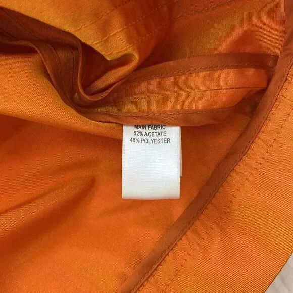 St John Jacket Coat Windbreaker Orange Medium Iridescent Maximalism Full Zip - Picture 8 of 9